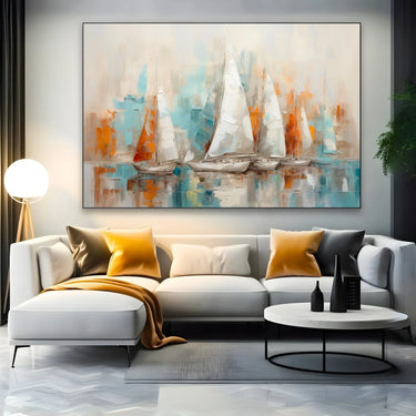 Quadro Stampa su Tela Vele astratte - CupidoDesign
