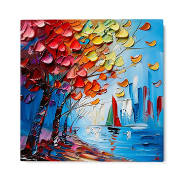 Quadro Stampa su Tela Vento d’Autunno - CupidoDesign