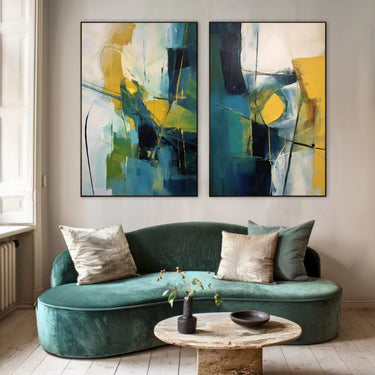 Quadro Stampa su Tela Verde cosmico - CupidoDesign