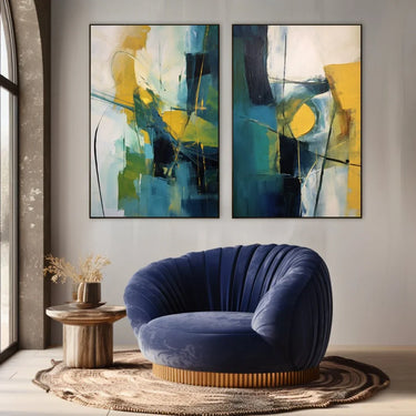 Quadro Stampa su Tela Verde cosmico - CupidoDesign