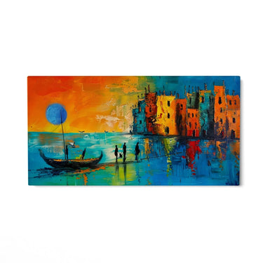 Quadro Stampa su Tela Verso il Sole Blu - CupidoDesign