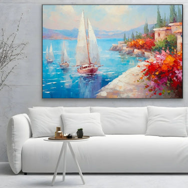 Quadro Stampa su Tela Viaggio pomeridiano - CupidoDesign