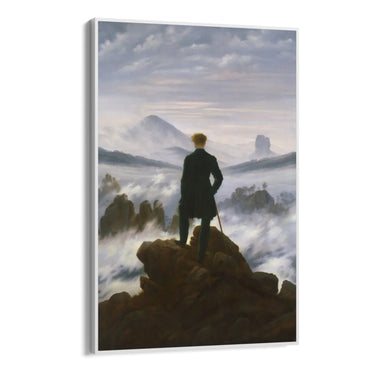 Quadro Stampa su Tela Viandante sul Mare di Nebbia, Friedrich - CupidoDesign