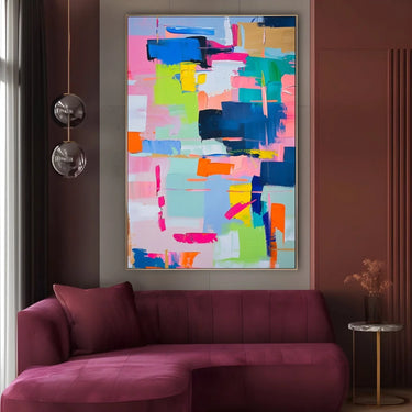 Quadro Stampa su Tela Vibrazioni Arcobaleno - CupidoDesign