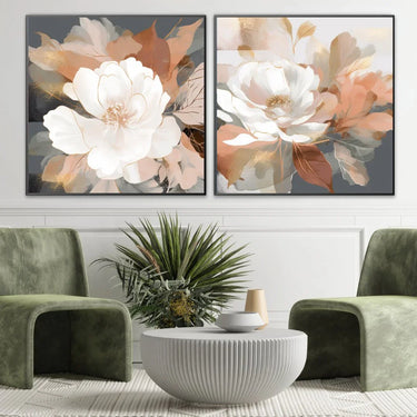 Quadro Stampa su Tela Vibrazioni Floreali - CupidoDesign