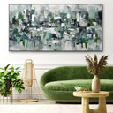 Quadro Stampa su Tela Vibrazioni Verdi - CupidoDesign
