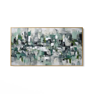 Quadro Stampa su Tela Vibrazioni Verdi - CupidoDesign