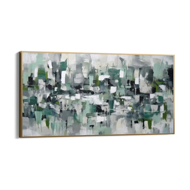 Quadro Stampa su Tela Vibrazioni Verdi - CupidoDesign