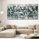 Quadro Stampa su Tela Vibrazioni Verdi - CupidoDesign