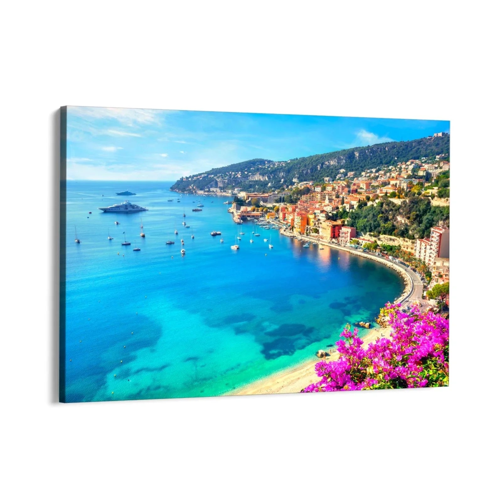 Quadro Stampa su Tela Villefranche-sur-Mer, Costa Azzurra - CupidoDesign