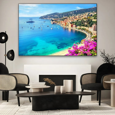 Quadro Stampa su Tela Villefranche-sur-Mer, Costa Azzurra - CupidoDesign
