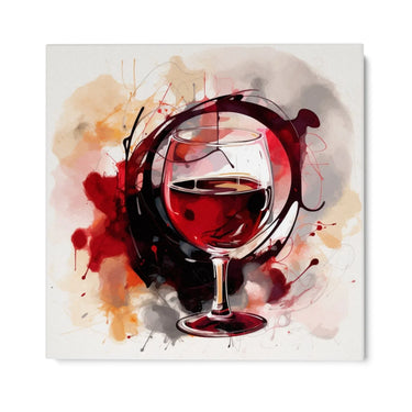 Quadro Stampa su Tela Vino Astratto - CupidoDesign