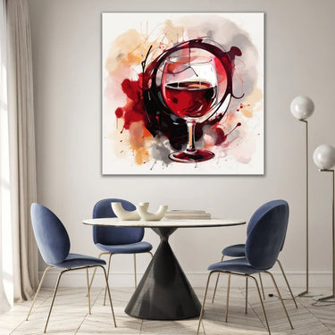 Quadro Stampa su Tela Vino Astratto - CupidoDesign