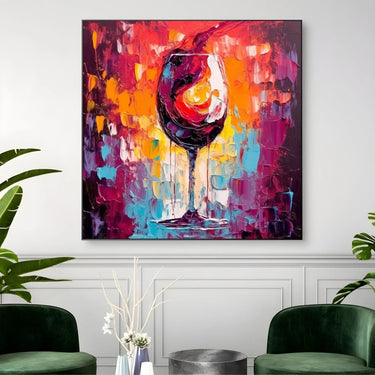 Quadro Stampa su Tela Vino Colorato - CupidoDesign