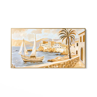 Quadro Stampa su Tela Visione di Alghero - CupidoDesign