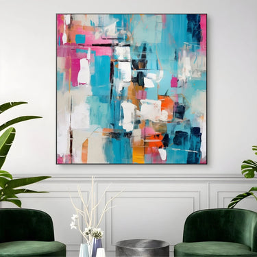 Quadro Stampa su Tela Visione multicolore - CupidoDesign