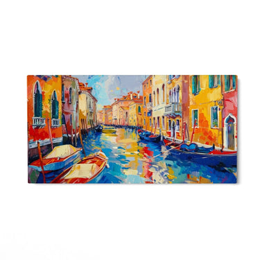 Quadro Stampa su Tela Visioni tra le Gondole - CupidoDesign