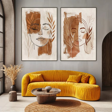 Quadro Stampa su Tela Viso di tela - CupidoDesign