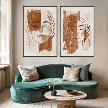 Quadro Stampa su Tela Viso di tela - CupidoDesign