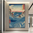 Vista del vortice di Naruto ad Awa, Utagawa Hiroshige - CupidoDesign