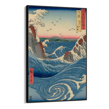 Vista del vortice di Naruto ad Awa, Utagawa Hiroshige - CupidoDesign