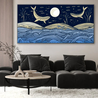 Quadro Stampa su Tela Vita marina - CupidoDesign