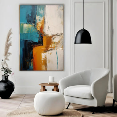 Quadro Stampa su Tela Vivacità astratta 100x70cm - CupidoDesign