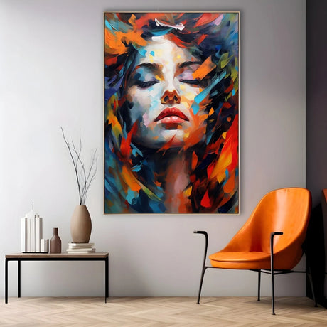 Quadro Stampa su Tela Volto Arcobaleno - CupidoDesign