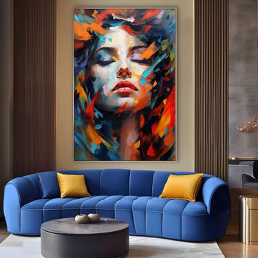 Quadro Stampa su Tela Volto Arcobaleno - CupidoDesign