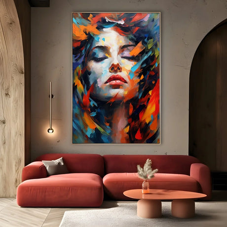 Quadro Stampa su Tela Volto Arcobaleno - CupidoDesign