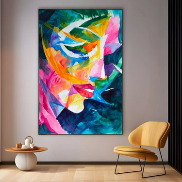 Quadro Stampa su Tela Volto cromatico - CupidoDesign