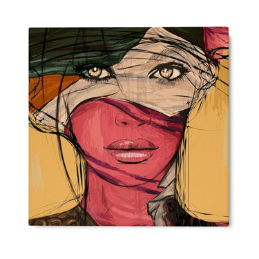 Quadro Stampa su Tela Volto curioso - CupidoDesign