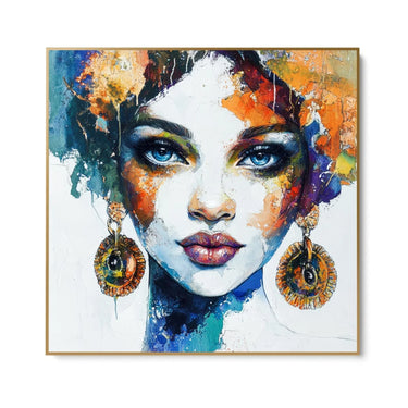 Quadro Stampa su Tela Volto di ceramica - CupidoDesign
