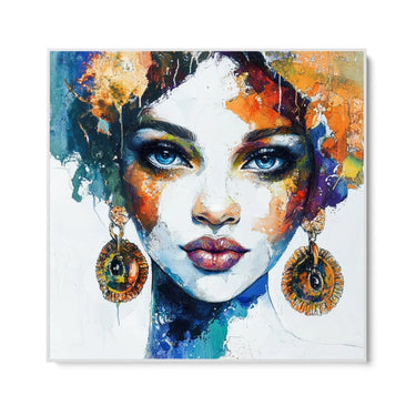 Quadro Stampa su Tela Volto di ceramica - CupidoDesign
