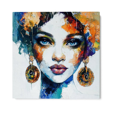 Quadro Stampa su Tela Volto di ceramica - CupidoDesign