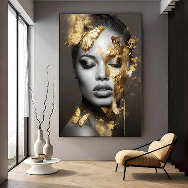 Quadro Stampa su Tela Volto Radiante - CupidoDesign