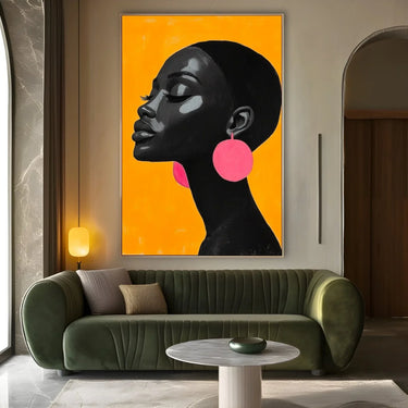 Quadro Stampa su Tela Volto sognante - CupidoDesign