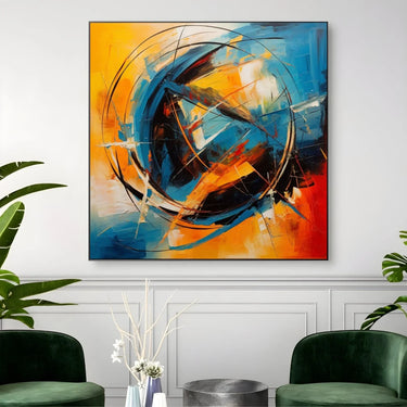 Quadro Stampa su Tela Vortice Colorato - CupidoDesign