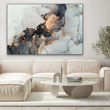 Quadro Stampa su Tela Vulcano Dorato - CupidoDesign