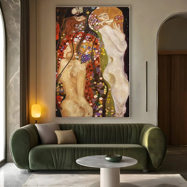 Quadro Stampa su Tela Water Serpents, Klimt - CupidoDesign