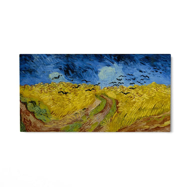 Quadro Stampa su Tela Wheat Field with Crows, Van Gogh - CupidoDesign