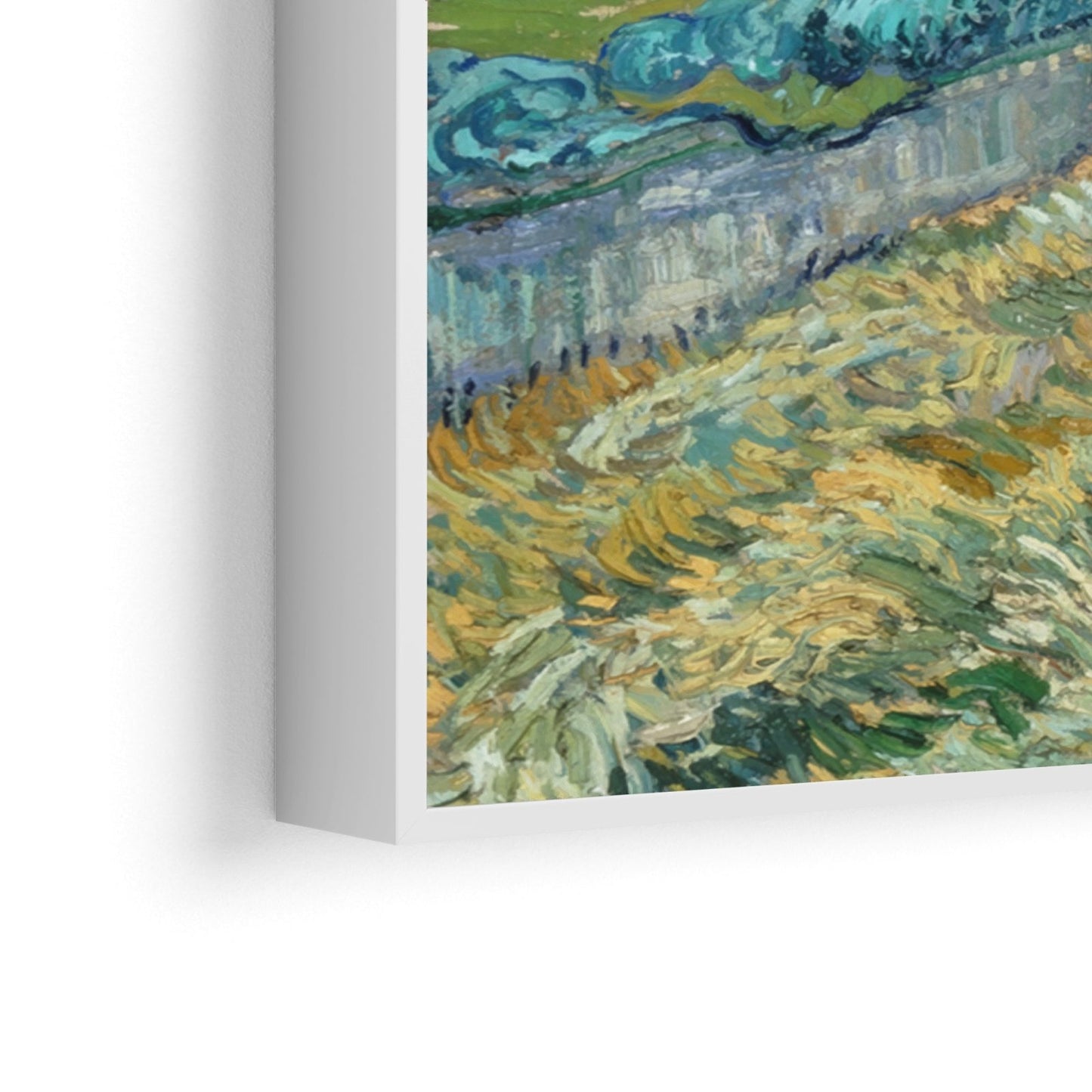 Korenvelden en bergen 1889, Vincent van Gogh