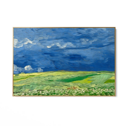 Vehnäpellot ukkospilvien alla, Vincent Van Gogh