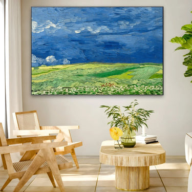 Quadro Stampa su Tela Wheatfields Under Thunderclouds, Vincent Van Gogh - CupidoDesign