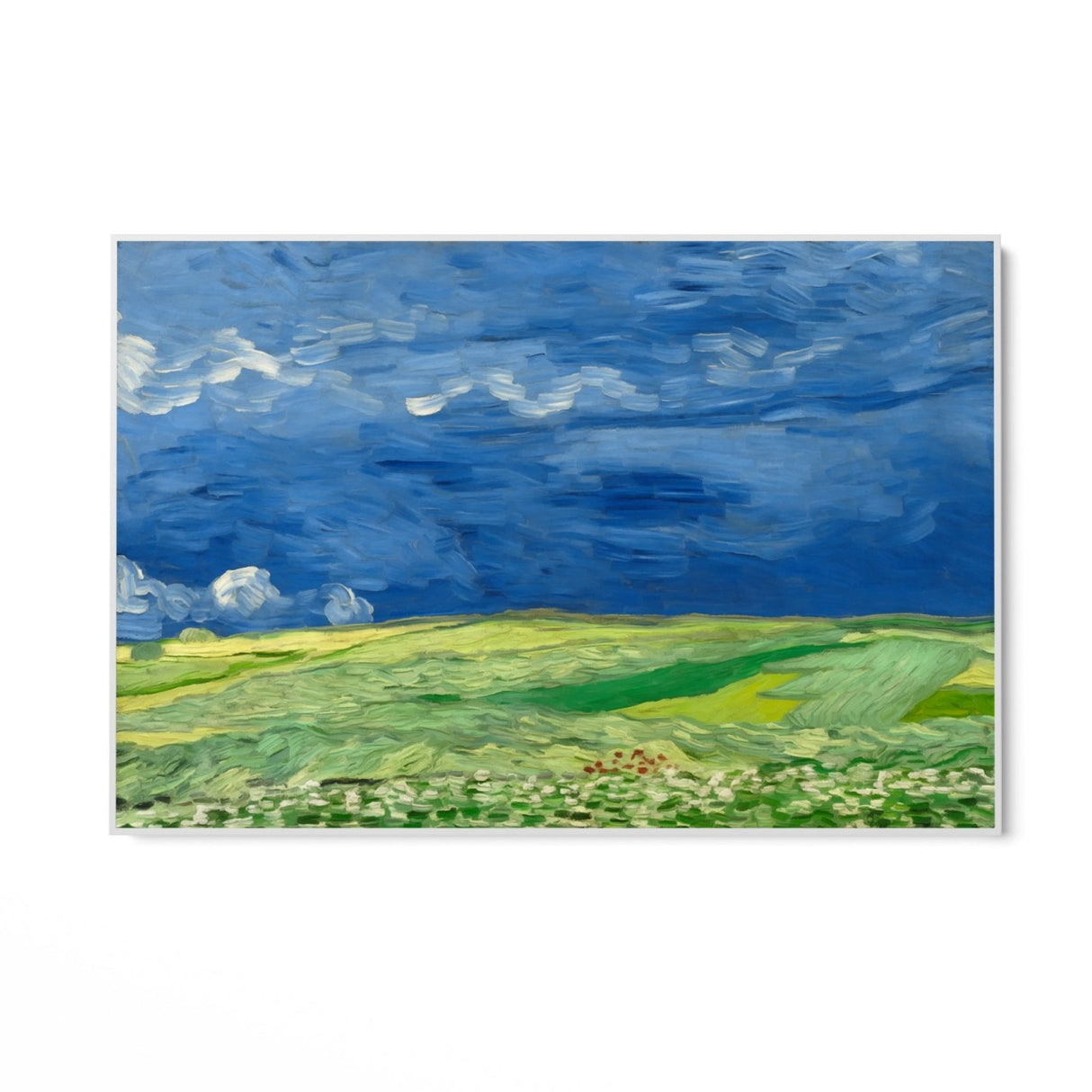 Campos de trigo bajo nubes de tormenta, Vincent Van Gogh