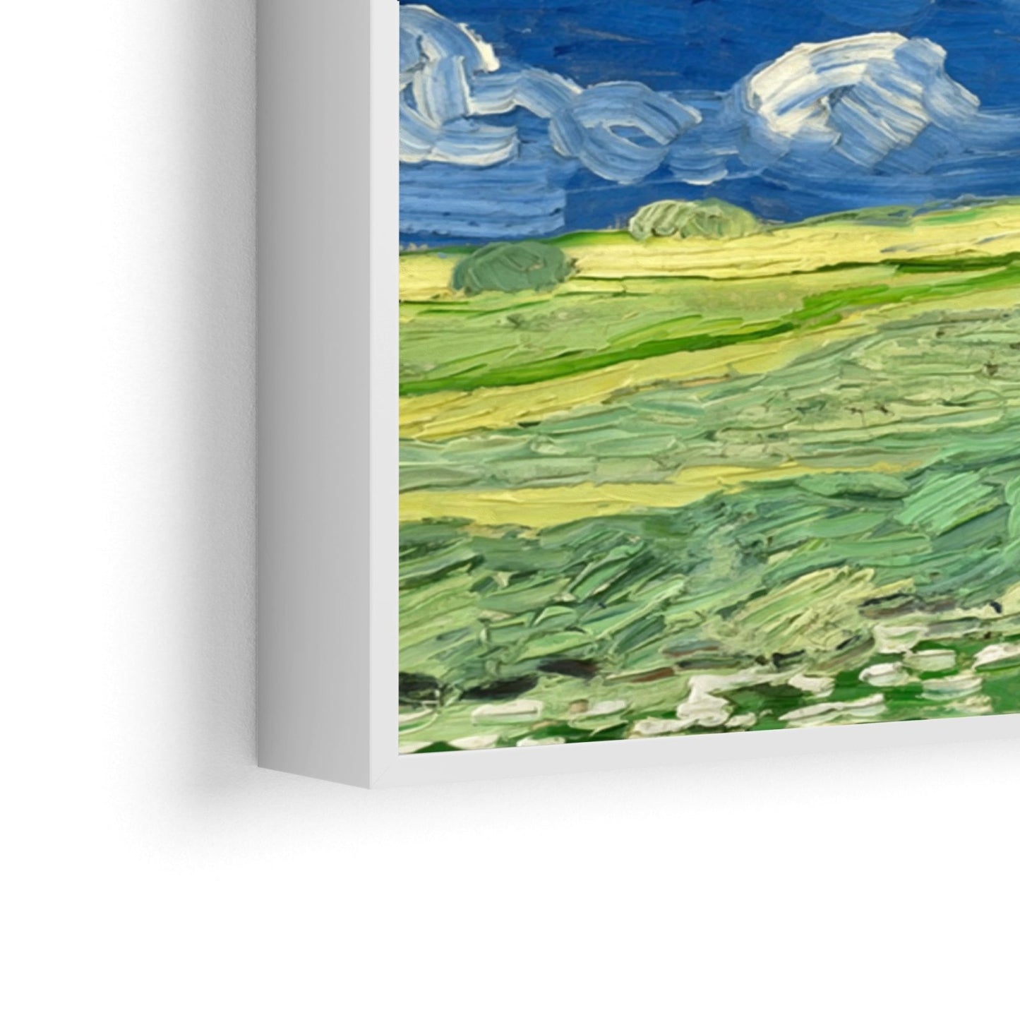 Vehnäpellot ukkospilvien alla, Vincent Van Gogh