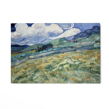 Quadro Stampa su Tela Wheatfield and Mountains 1889, Vincent Van Gogh - CupidoDesign