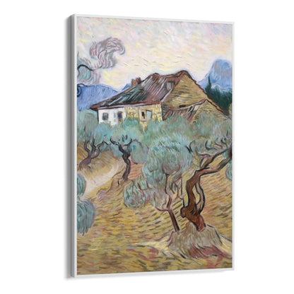 Hvidt sommerhus blandt oliventræer, Vincent Van Gogh
