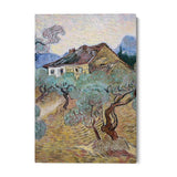 White Cottage Among Olive Trees, Vincent Van Gogh - CupidoDesign