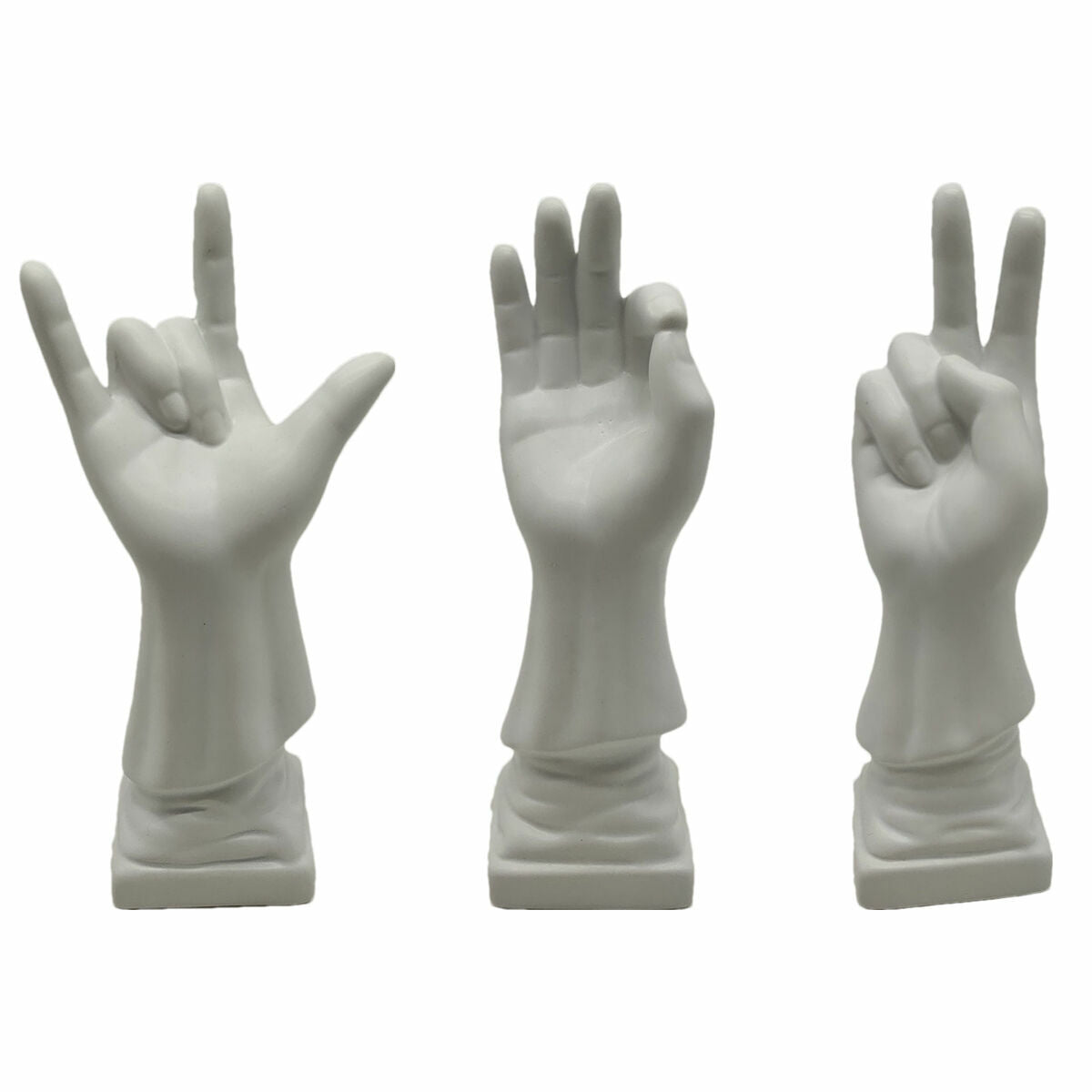 Weiße Hände 7 x 7 x 25 cm